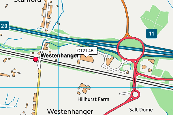 CT21 4BL map - OS VectorMap District (Ordnance Survey) CT21 4BL map - OS VectorMap District (Ordnance Survey)