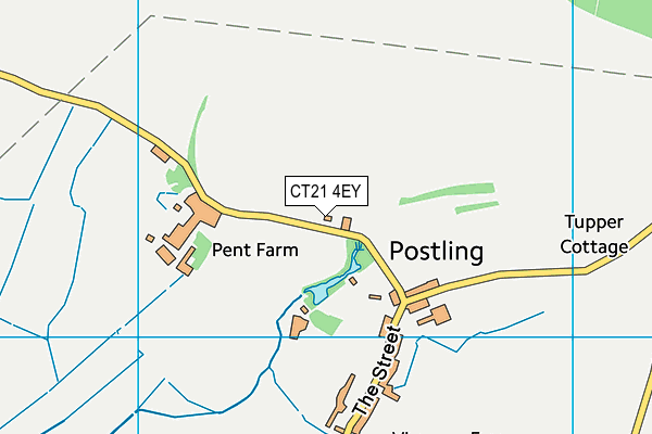 CT21 4EY map - OS VectorMap District (Ordnance Survey) CT21 4EY map - OS VectorMap District (Ordnance Survey)