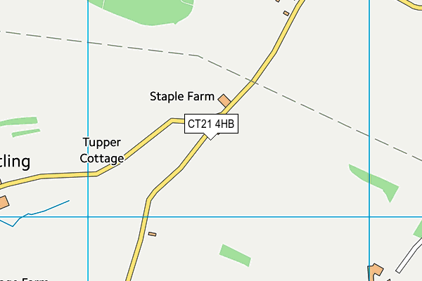CT21 4HB map - OS VectorMap District (Ordnance Survey) CT21 4HB map - OS VectorMap District (Ordnance Survey)