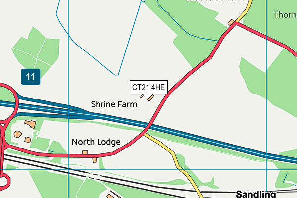 CT21 4HE map - OS VectorMap District (Ordnance Survey) CT21 4HE map - OS VectorMap District (Ordnance Survey)