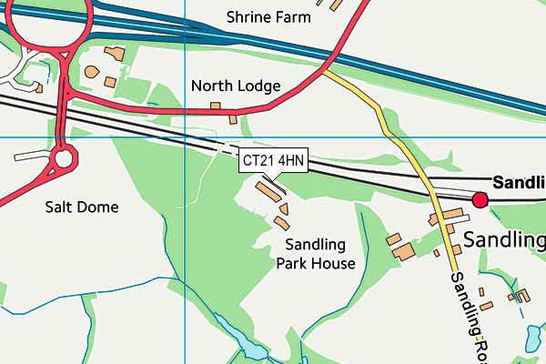 CT21 4HN map - OS VectorMap District (Ordnance Survey) CT21 4HN map - OS VectorMap District (Ordnance Survey)