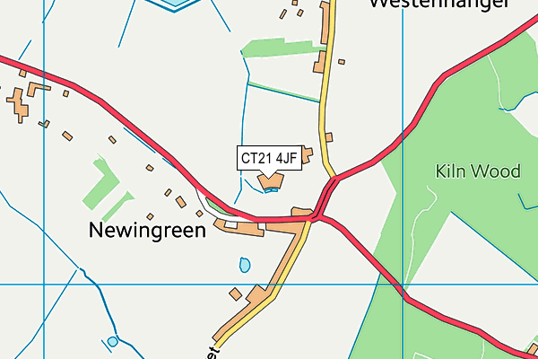 CT21 4JF map - OS VectorMap District (Ordnance Survey) CT21 4JF map - OS VectorMap District (Ordnance Survey)
