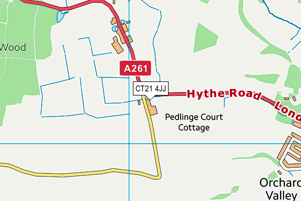 CT21 4JJ map - OS VectorMap District (Ordnance Survey) CT21 4JJ map - OS VectorMap District (Ordnance Survey)