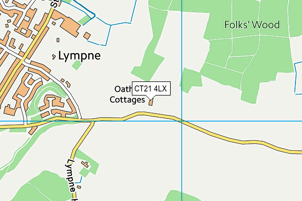 CT21 4LX map - OS VectorMap District (Ordnance Survey) CT21 4LX map - OS VectorMap District (Ordnance Survey)