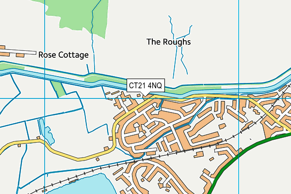 CT21 4NQ map - OS VectorMap District (Ordnance Survey)