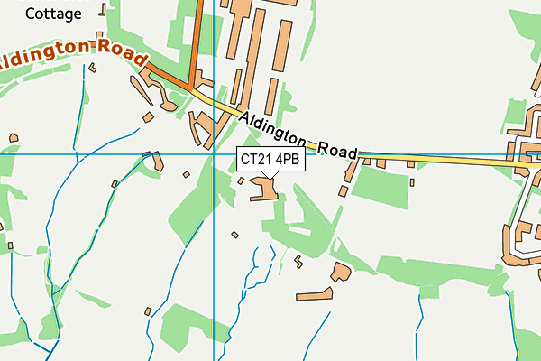 CT21 4PB map - OS VectorMap District (Ordnance Survey) CT21 4PB map - OS VectorMap District (Ordnance Survey)