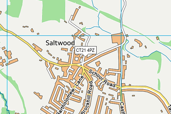 CT21 4PZ map - OS VectorMap District (Ordnance Survey) CT21 4PZ map - OS VectorMap District (Ordnance Survey)