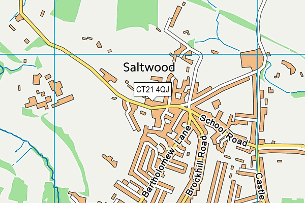 CT21 4QJ map - OS VectorMap District (Ordnance Survey)