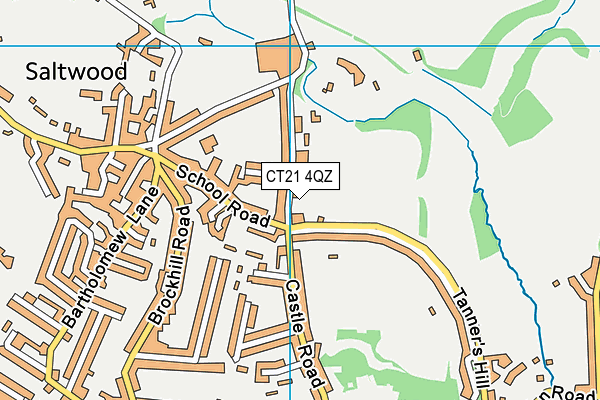 CT21 4QZ map - OS VectorMap District (Ordnance Survey) CT21 4QZ map - OS VectorMap District (Ordnance Survey)