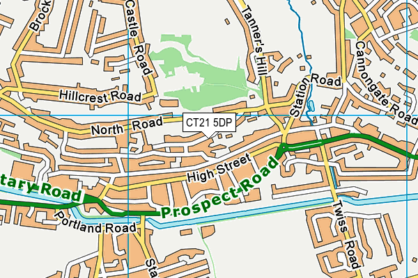CT21 5DP map - OS VectorMap District (Ordnance Survey) CT21 5DP map - OS VectorMap District (Ordnance Survey)
