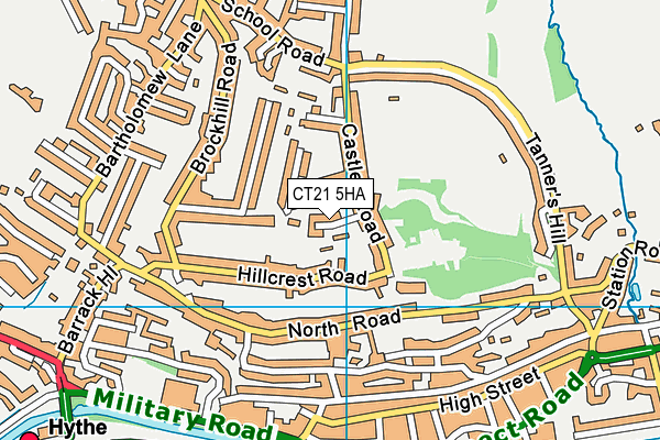 CT21 5HA map - OS VectorMap District (Ordnance Survey) CT21 5HA map - OS VectorMap District (Ordnance Survey)