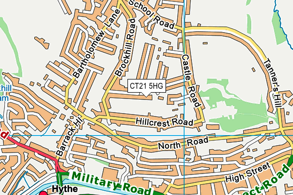 CT21 5HG map - OS VectorMap District (Ordnance Survey) CT21 5HG map - OS VectorMap District (Ordnance Survey)