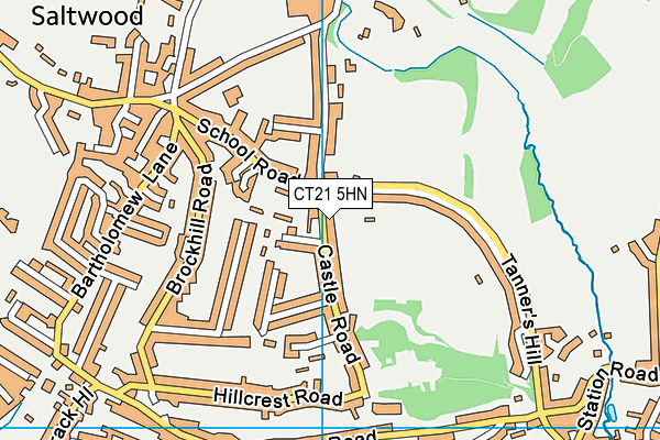 CT21 5HN map - OS VectorMap District (Ordnance Survey) CT21 5HN map - OS VectorMap District (Ordnance Survey)