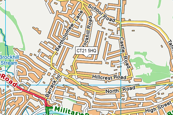 CT21 5HQ map - OS VectorMap District (Ordnance Survey) CT21 5HQ map - OS VectorMap District (Ordnance Survey)