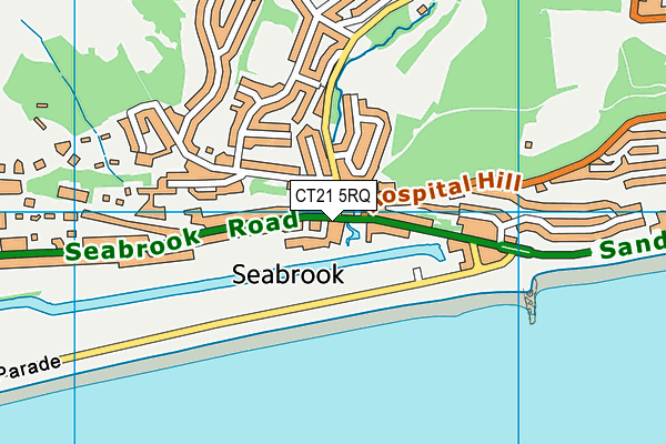CT21 5RQ map - OS VectorMap District (Ordnance Survey) CT21 5RQ map - OS VectorMap District (Ordnance Survey)