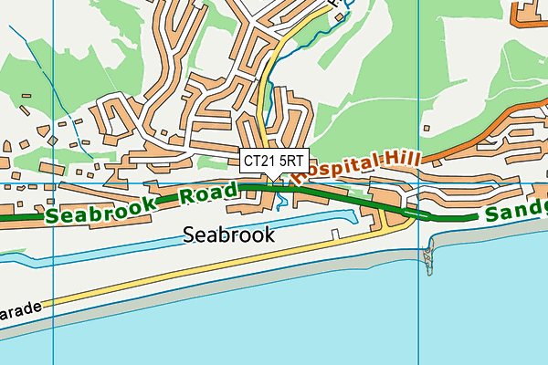 CT21 5RT map - OS VectorMap District (Ordnance Survey) CT21 5RT map - OS VectorMap District (Ordnance Survey)