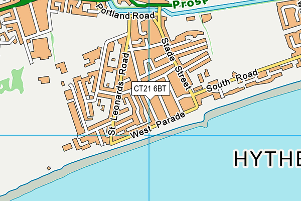 CT21 6BT map - OS VectorMap District (Ordnance Survey) CT21 6BT map - OS VectorMap District (Ordnance Survey)
