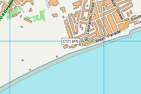 CT21 6FN map - OS VectorMap District (Ordnance Survey) CT21 6FN map - OS VectorMap District (Ordnance Survey)