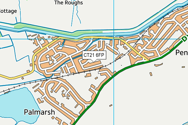 CT21 6FP map - OS VectorMap District (Ordnance Survey) CT21 6FP map - OS VectorMap District (Ordnance Survey)