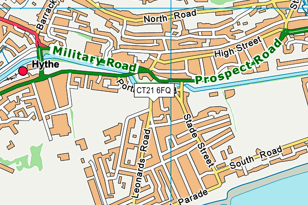 CT21 6FQ map - OS VectorMap District (Ordnance Survey) CT21 6FQ map - OS VectorMap District (Ordnance Survey)