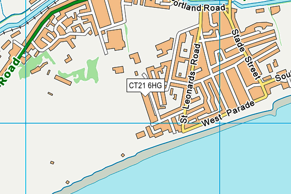 CT21 6HG map - OS VectorMap District (Ordnance Survey) CT21 6HG map - OS VectorMap District (Ordnance Survey)