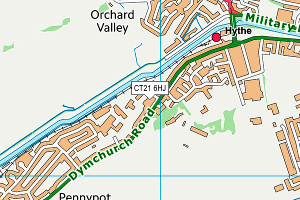 CT21 6HJ map - OS VectorMap District (Ordnance Survey) CT21 6HJ map - OS VectorMap District (Ordnance Survey)