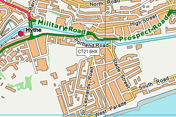 CT21 6HX map - OS VectorMap District (Ordnance Survey) CT21 6HX map - OS VectorMap District (Ordnance Survey)