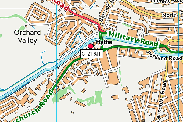 CT21 6JT map - OS VectorMap District (Ordnance Survey) CT21 6JT map - OS VectorMap District (Ordnance Survey)
