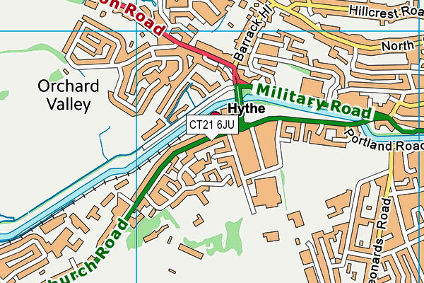 CT21 6JU map - OS VectorMap District (Ordnance Survey) CT21 6JU map - OS VectorMap District (Ordnance Survey)