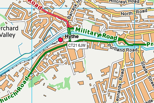 CT21 6JW map - OS VectorMap District (Ordnance Survey) CT21 6JW map - OS VectorMap District (Ordnance Survey)