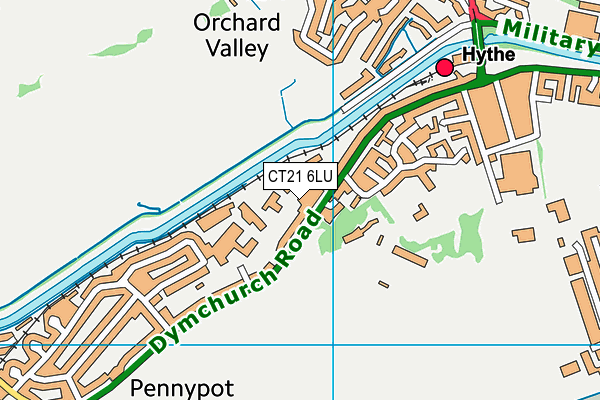 CT21 6LU map - OS VectorMap District (Ordnance Survey) CT21 6LU map - OS VectorMap District (Ordnance Survey)