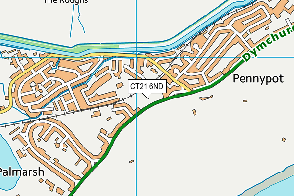 CT21 6ND map - OS VectorMap District (Ordnance Survey) CT21 6ND map - OS VectorMap District (Ordnance Survey)