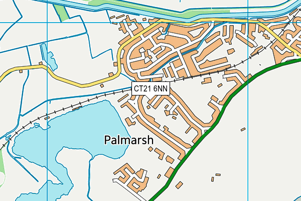 CT21 6NN map - OS VectorMap District (Ordnance Survey)