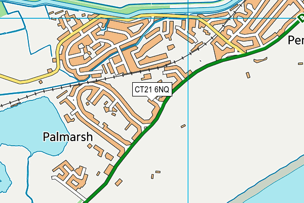 CT21 6NQ map - OS VectorMap District (Ordnance Survey) CT21 6NQ map - OS VectorMap District (Ordnance Survey)