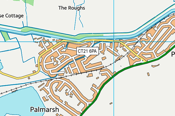 CT21 6PA map - OS VectorMap District (Ordnance Survey) CT21 6PA map - OS VectorMap District (Ordnance Survey)