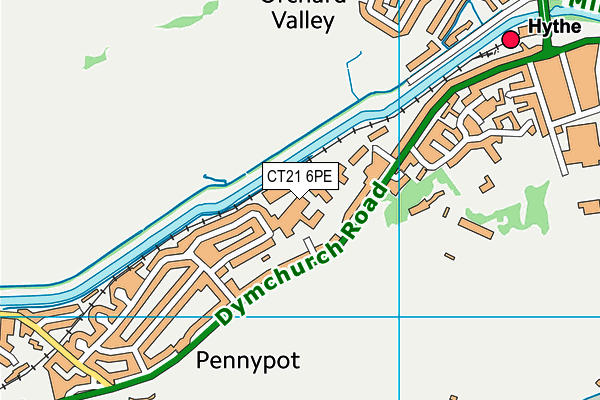 CT21 6PE map - OS VectorMap District (Ordnance Survey) CT21 6PE map - OS VectorMap District (Ordnance Survey)