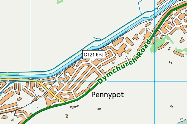 CT21 6PJ map - OS VectorMap District (Ordnance Survey) CT21 6PJ map - OS VectorMap District (Ordnance Survey)