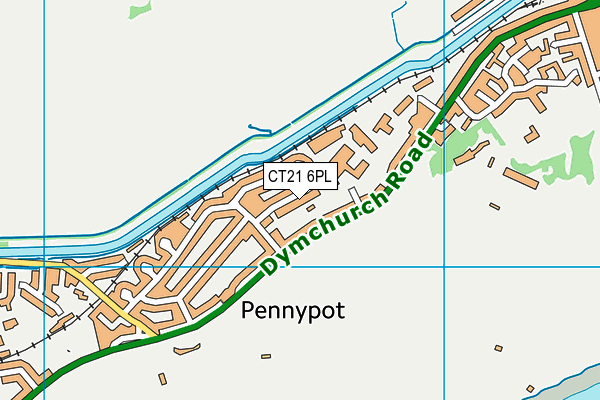 CT21 6PL map - OS VectorMap District (Ordnance Survey) CT21 6PL map - OS VectorMap District (Ordnance Survey)