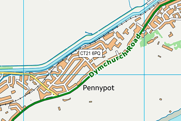 CT21 6PQ map - OS VectorMap District (Ordnance Survey) CT21 6PQ map - OS VectorMap District (Ordnance Survey)