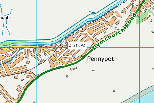 CT21 6PZ map - OS VectorMap District (Ordnance Survey) CT21 6PZ map - OS VectorMap District (Ordnance Survey)
