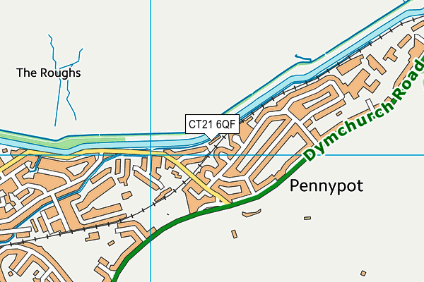 CT21 6QF map - OS VectorMap District (Ordnance Survey) CT21 6QF map - OS VectorMap District (Ordnance Survey)