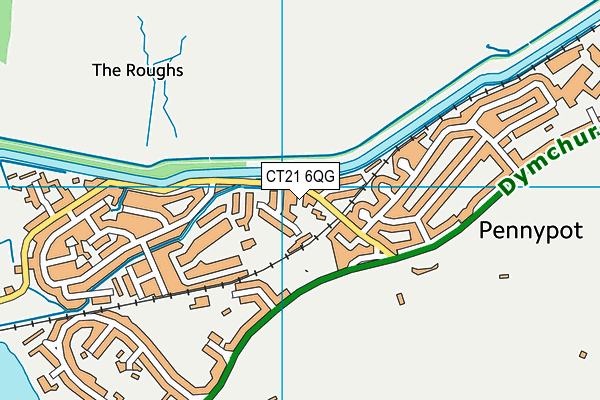 CT21 6QG map - OS VectorMap District (Ordnance Survey) CT21 6QG map - OS VectorMap District (Ordnance Survey)