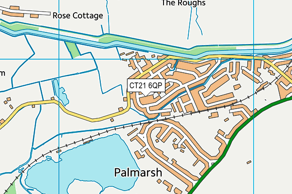 CT21 6QP map - OS VectorMap District (Ordnance Survey) CT21 6QP map - OS VectorMap District (Ordnance Survey)