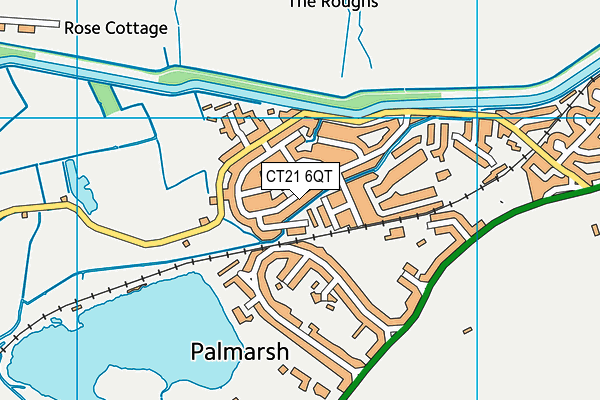 CT21 6QT map - OS VectorMap District (Ordnance Survey)