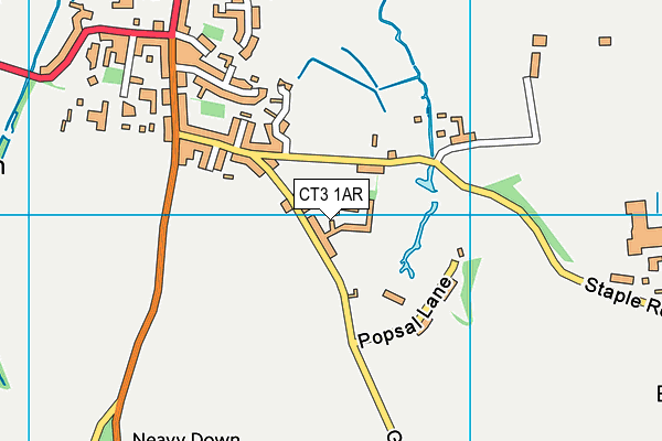 CT3 1AR map - OS VectorMap District (Ordnance Survey) CT3 1AR map - OS VectorMap District (Ordnance Survey)