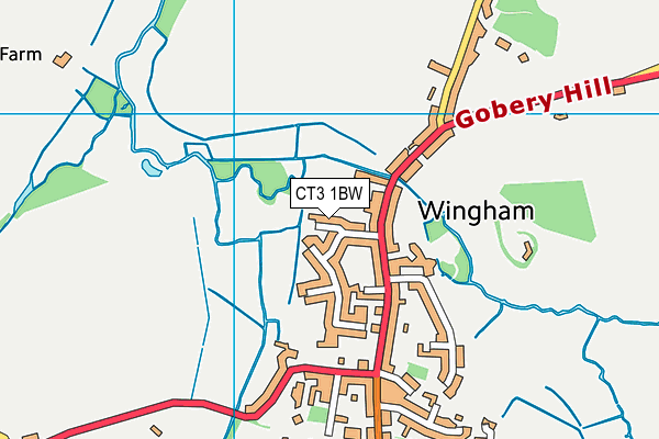 CT3 1BW map - OS VectorMap District (Ordnance Survey) CT3 1BW map - OS VectorMap District (Ordnance Survey)