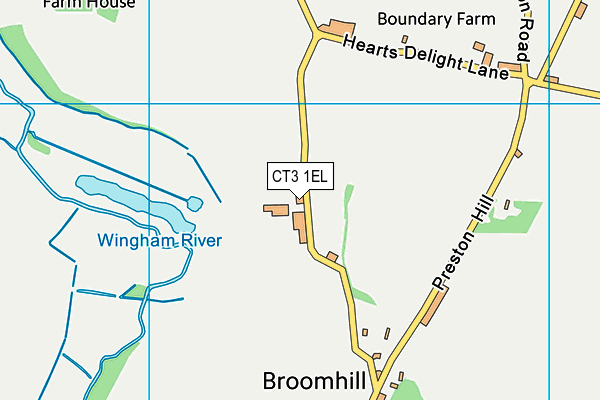 CT3 1EL map - OS VectorMap District (Ordnance Survey) CT3 1EL map - OS VectorMap District (Ordnance Survey)