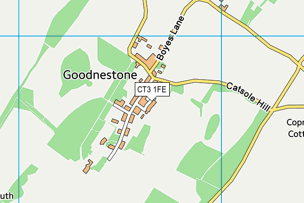 CT3 1FE map - OS VectorMap District (Ordnance Survey) CT3 1FE map - OS VectorMap District (Ordnance Survey)