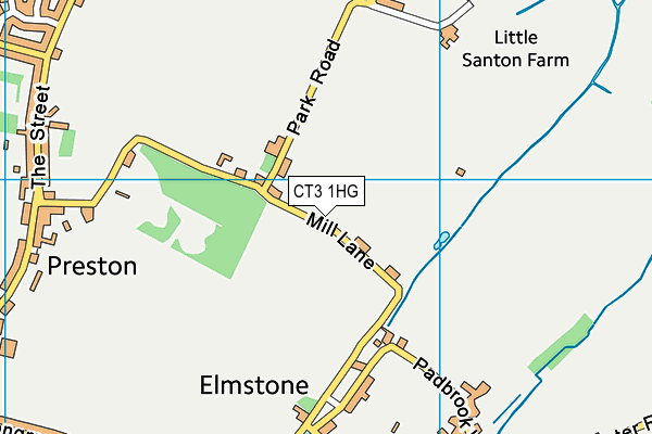 CT3 1HG map - OS VectorMap District (Ordnance Survey) CT3 1HG map - OS VectorMap District (Ordnance Survey)