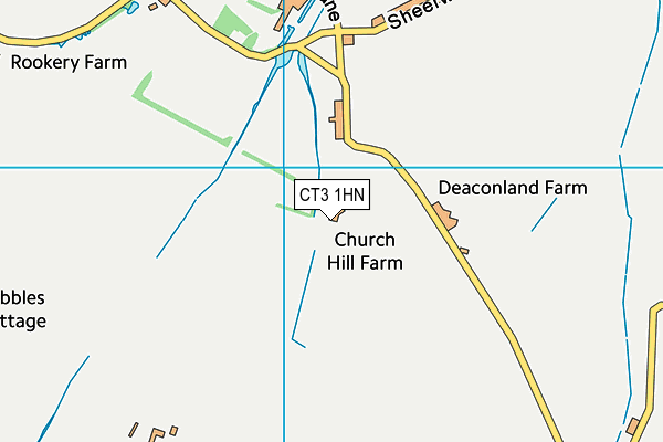 CT3 1HN map - OS VectorMap District (Ordnance Survey) CT3 1HN map - OS VectorMap District (Ordnance Survey)